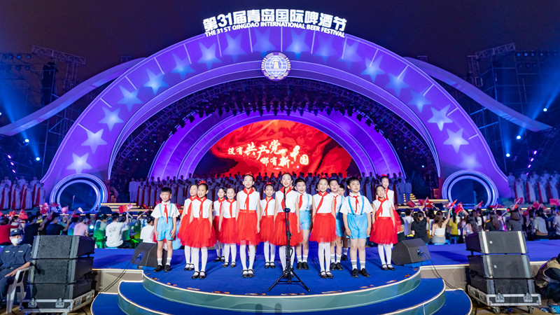 第31屆青島國際啤酒節(jié)在金沙灘啤酒城盛大開幕(圖3) 第31屆青島國際啤酒節(jié)在金沙灘啤酒城盛大開幕(圖3)